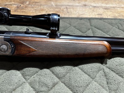 Beretta Express Rifle 689 EELL Cambered in 9.3 x 74R with Burris 4X Fullfield - Image 5 of 15