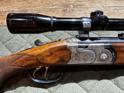 Beretta Express Rifle 689 EELL Cambered in 9.3 x 74R with Burris 4X Fullfield - Image 4 of 15
