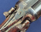 Early Vintage SXS 12 GA Hammer Shotgun by N.R. Davis & Co. SN 49! - 8 of 20