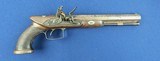 Classic Scarce English Flintlock Pistol by Tathan & Egg C. 1810 - 1 of 20