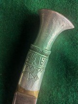 RARE 19th Century Aluminum Hilted British Indian Ghurka Knife - 3 of 13