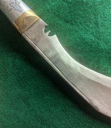 RARE 19th Century Aluminum Hilted British Indian Ghurka Knife - 6 of 13