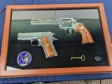 Superb 1986 Ltd. Edition Deluxe
Pair Colt Double Diamond Set Python/Officers Model Anniversary Pistols - 7 of 20