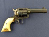 Fine Vintage Old Model Ruger .45 Revolver with Stag Grips - 1 of 19