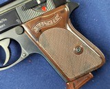 Near NIB Early Post WWII Walther PPK 9MM Auto Pistol - 5 of 11