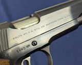 RARE Example 1st Post WWII Colt National Match .45 Auto Pistol - 12 of 14