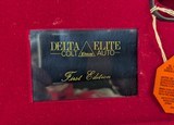 UNFIRED Colt Delta Elite 1st Edition 10MM Pistol in DELUXE CASING 1st Production 2 Digit
SN of 500 - 17 of 20