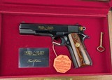 UNFIRED Colt Delta Elite 1st Edition 10MM Pistol in DELUXE CASING 1st Production 2 Digit
SN of 500 - 16 of 20