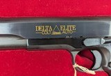 UNFIRED Colt Delta Elite 1st Edition 10MM Pistol in DELUXE CASING 1st Production 2 Digit
SN of 500 - 18 of 20