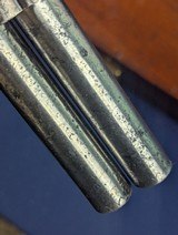 British 19th Century Engraved Center Hammer Percussion O/U Pistol - 6 of 12