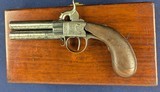 British 19th Century Engraved Center Hammer Percussion O/U Pistol - 8 of 12