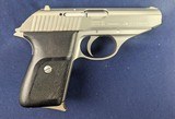 Near New Sigauer P230SL Stainless .380 Auto Pistol 1980-1990s - 4 of 12
