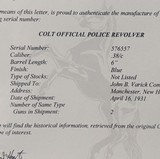 Near Mint Pre-War Colt Official Police .38 Revolver C. 1931 With Factory Letter - 17 of 17