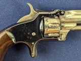 Smith & Wesson Model No. 1, 3rd Issue revolver, SCARCE 2-tone blue and nickel finish C. 1874-75 - 4 of 14