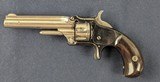 Smith & Wesson Model No. 1, 3rd Issue revolver, SCARCE 2-tone blue and nickel finish C. 1874-75 - 2 of 14