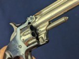 Smith & Wesson Model No. 1, 3rd Issue revolver, SCARCE 2-tone blue and nickel finish C. 1874-75 - 5 of 14