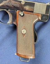 Museum Quality Webley & Scott Model 1910 High Velocity .38 Automatic Pistol - 7 of 20