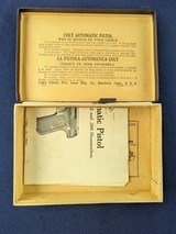 Superb Colt 1903 Hammerless Auto Pistol NIB C.1932 - 4 of 17