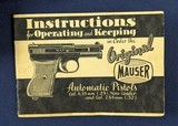 Classic WWII Period Mauser Model 1934 .32 Auto Pistol - 2 of 19