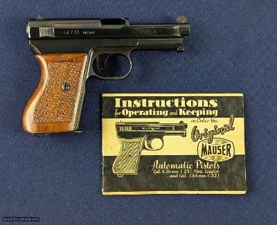 Classic WWII Period Mauser Model 1934 .32 Auto Pistol