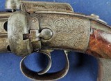 Classic Early Antique W&J Rigby Percussion Pepperbox Pistol C. 1840-1850s - 10 of 11