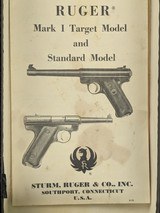 Vintage Ruger Standard Auto .22 Pistol C. 1971 - 3 of 16 Vintage Ruger Standard Auto .22 Pistol C. 1971 - 3 of 16