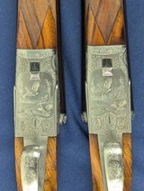 Superb Signed Pair F. Rizzini Engraved 12 Ga. Shotguns C. 1977 - 11 of 20