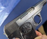 Vintage WWII Period Browning Model 1910 .32 Auto Pistol - 3 of 11