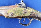 Classic Early 19th Century Antique Albanian “Rat Tail” Flintlock Pistol - 9 of 14
