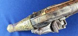 Classic Early 19th Century Antique Albanian “Rat Tail” Flintlock Pistol - 13 of 14