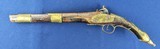 Classic Early 19th Century Antique Albanian “Rat Tail” Flintlock Pistol - 12 of 14