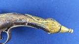 Classic Early 19th Century Antique Albanian “Rat Tail” Flintlock Pistol - 8 of 14