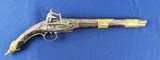 Classic Early 19th Century Antique Albanian “Rat Tail” Flintlock Pistol