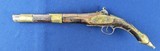 Classic Early 19th Century Antique Albanian “Rat Tail” Flintlock Pistol - 7 of 14