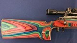 Special Custom Winchester Model 70 .30BR Heavy Target Bench Rifle W/Scope - 5 of 20