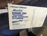 Last Minute Stocking Stuffer-Unfired Marlin 70P “Papoose” Takedown .22LR SA Carbine Special Edition Ducks Unlimited-1991 - 8 of 16