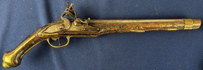 Classic Antique 19th Century Middle Eastern Flintlock Pistol