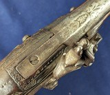 Classic Antique 19th Century Middle Eastern Flintlock Pistol - 7 of 17