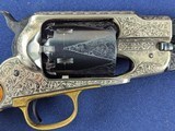 Exquisite Early Black Powder Silver Engraved Remington NM Army Revolver Cased by Pietta - 6 of 20