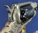 Exquisite Early Black Powder Silver Engraved Remington NM Army Revolver Cased by Pietta - 11 of 20