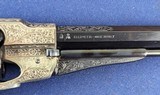 Exquisite Early Black Powder Silver Engraved Remington NM Army Revolver Cased by Pietta - 7 of 20