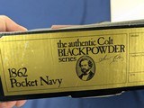 NIB Unfired Colt 2nd Generation BP 1862 Pocket Navy Percussion Revolver - 4 of 14