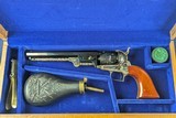Custom Cased Colt 2nd Generation BP 1851 NAVY Squareback.36 Percussion Revolver - 1 of 15