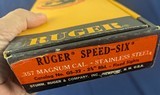 Near New Vintage 1980 Ruger Speed Six .357 Revolver in Original Box - 2 of 14
