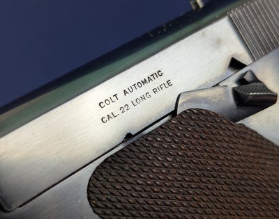 Superb Colt Pre-Woodsman .22LR Semi-Auto Pistol C. 1922 - Image 6 of 10