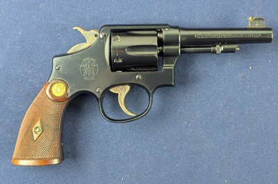 Fine Vintage WWI Period S&W Pre-Model 10 .38 Revolver W/ Box & Accessories - Image 4 of 20