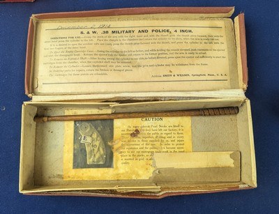 Fine Vintage WWI Period S&W Pre-Model 10 .38 Revolver W/ Box & Accessories - Image 3 of 20