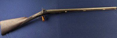 Fine 19th Century Phila Mkd Hollis & Hollis 12 GA Percussion Shotgun