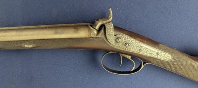 Fine 19th Century Phila Mkd Hollis & Hollis 12 GA Percussion Shotgun - Image 10 of 19