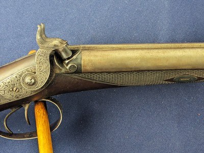 Fine 19th Century Phila Mkd Hollis & Hollis 12 GA Percussion Shotgun - Image 4 of 19